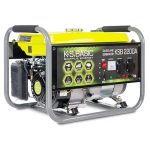 Beste generator voor thuis KS BASIC 2200А Stroomgenerator, 5,5 pk, 4-takt benzinemotor, aluminium alternatief, automatische spanningsregelaar (AVR), 2200 watt, 16 A, 230 V generator, voor thuis- en vrijetijdsgebruik
