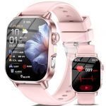 Smartwatch voor Dames met ECG/24h Hartslagmeter Bloeddrukmeting Slaap, IP68