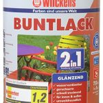 Wilckens 2-in-1 acryl kleurlak voor binnen en buiten, glanzend, 750 ml, RAL 1021 koolzaadgeel