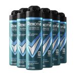 Rexona Men Advanced Protection Cobalt Dry Anti-Transpirant Spray, biedt tot 72 uur lang bescherming tegen zweet en lichaamsgeur - 6 x 150 ml - Voordeelverpakking