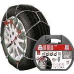 RD9 Sneeuwkettingen van metaal, RD9 mm, maat nr. 130, set met 2 stuks, handschoenen inbegrepen