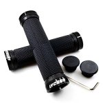 LYCAON Fietsstuurgrepen Fietsgreep - Antislip Rubberen Handvatten Lock-on met Aluminium slot, Fietshandgreep voor Scooter/MTB/BMX/Racefiets/mountainbike/Road/Fiets/Vouwfiets