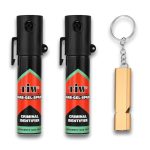 HOERNECKE TIW zelfverdedigingsspray tegen agressie 20 ml + alarmfluitje
