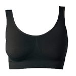 Beste sport BH grote cup UnsichtBra Bustier Dames BH zonder Beugel | Feel Good Bustiers Tops | Strijkvrije Zachte BH | Slaap Stiijlvol Sport Bralette in vele kleuren (wellbra_sngl)(XXL, Schwarz)