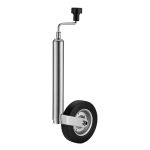 Beste neuswiel caravan Steunwiel 362kg 48mm massief rubberen band – neuswiel voor aanhangwagens stalen velg
