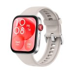 Beste sporthorloge heren HUAWEI WATCH FIT 3, ultradun design met AMOLED-scherm van 1,82 inch, allround fitness en gezondheidsbeheer en een batterij die tot wel 10 dagen meegaat, wit