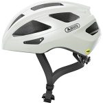 ABUS Macator MIPS racefietshelm - instapmodel fietshelm met scherm - geschikt voor vlecht-/staartdragers - voor mannen en vrouwen - wit, maat L