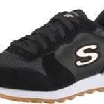 Beste sportschoenen dames Skechers g 85 gold'n gurl Sneaker dames, Black Suede/ Nylon/ Mesh/ Rose Gold Trim, 38 EU