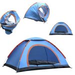 Pop-up tent voor 2 personen, waterdicht, automatische campingtent, winddicht, ultralichte werptent voor 2 personen, voor strand, outdoor, reizen, wandelen, vissen