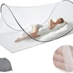 Dcceeo Klamboe pop-up, 200 x 80 x 56 cm, klamboe voor op reis, opvouwbaar, eenvoudige en snelle installatie, muggennet, pop-up met opbergtas voor slaapkamer, outdoor, camping