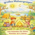 Kleine Camper – großes Malvergnügen: Liebevoll gestaltete Camping-Motive zum Ausmalen für kleine Künstler ab 4 Jahren