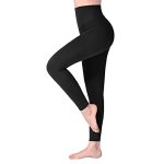 SINOPHANT Legging met Hoge Taille voor Vrouwen - Boterzachte Yoga Broekjes voor Sport en Fitnes(1 Zwart,S-M)