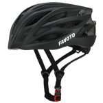 Favoto Fietshelm Voor volwassenen Fietshelm met Afneembare Binnenvoering Verstelbare Racefietshelm Scooterhelm Mountainbike MTB-helm 54-62cm voor Heren en Dames TUV-gecertificeerd (Zwart)