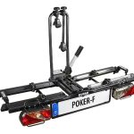 EUFAB 12010LAS fietsendrager POKER-F, geschikt voor e-bike, volledig voorgemonteerd, diefstalbeveiliging, voor 2 fietsen, voor trekhaak