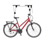 Beste fiets ophangsysteem Relaxdays fietslift, tot 30 kg, max. plafondhoogte 4 m, fietstakel voor plafond met katrol, garage, kelder, zwart