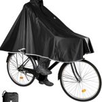 Beste jas voor op de fiets Anyoo Waterdichte Fietsponcho Fiets Regenjas Jas Capes Lichtgewicht Compact Herbruikbaar voor Jongens Mannen Vrouwen Volwassenen-Zwart