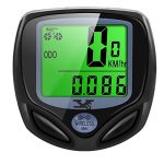 DINOKA Digitale fietscomputer, draadloos, waterdicht, draadloos, kilometerteller met automatisch wakker worden en lcd-achtergrondverlichting