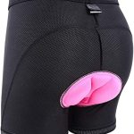 Sportneer-fietsbroek, dames 3D gevoerde fietsonderbroek met antislip-ontwerp, ademend en adsorberend