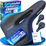 NEXTCOVER® Fietszadel – Met Memory Foam 3.0 & Anti-Schok Veren – Ergonomisch & Comfortabel Zadel voor Dames & Heren – Zacht, Waterproof & Ademend (Geschikt voor City, Trekking & MTB)