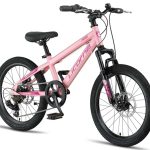 Licorne Bike Thunder Premium Mountainbike in 20, 24, 26, 27,5 en 29 inch, fiets voor meisjes, jongens, heren en dames, schijfrem (roze, 50 cm)