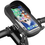 flintronic Waterdichte telefoonhouder voor de fiets, 360° draaibaar, fietsstuurtas met touchscreen, fietstas, telefoonhouder voor op de fiets voor iPhone Samsung Smart Phone tot 6,4 inch
