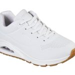 Skechers Uno Stand On Air dames Sneaker Low top, White Durabuck, 39 EU