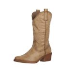 Beste outdoor laarzen dames Elara Dames Cowboylaarzen Bikerlaarzen Chunkyrayan 301-A32PU-Camel-39
