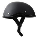 Matzwarte halfgezicht motorhelm Retro motorfietshelm voor heren, dames, volwassenen, open motorhelm, baseballcap, bromfiets, scooterhelm