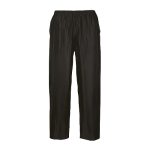 Beste regenbroek Portwest S441 Heren Lichtgewicht Verstelbare Waterdichte Klassieke Regenwerkbroek Zwart, L