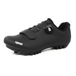 Hixingo Fietsschoenen voor Dames en Heren, Mountainbike Schoenen voor Racefiets, MTB Road SPD Schoenen, Compatibele Schoenen, Rij Schoenen, Zwart, 44 EU