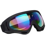 Vicloon Skibril Snowboardbril, UV-bescherming, Motorcrossbril, Helm-Compatibel, anti-condens, Sportbril voor Motorrijden voor Heren en Vrouwen in Kleuren, Skaten, uniseks
