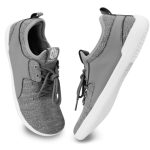 Beste barefoot schoenen DYISOFY Barefoot Schoenen Heren Dames Blotevoetenschoenen Minimalistische Licht Antislipzool Ademend Brede Teenbox voor Lente Sommer Trail Running Fitness (Grijs, 46 EU)