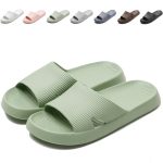 Anmerl Douche Sloffen voor Dames en Heren, Zachte, Comfortabele Ultralichte Zomerpantoffels, Slipvaste en Sneldrogende Badschoenen Sandalen