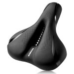 ROCKBROS Extra comfortabel fietszadel voor dames en heren met schuim met hoge dichtheid, ergonomisch, ademend en schokabsorberend, voor MTB, stadsfiets en trekkingfiets