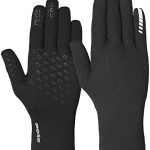 Waterdichte Gebreide GripGrab Fietshandschoenen Slipvaste Winddichte Thermische Tricot Wielerhandschoenen met Regenbescherming