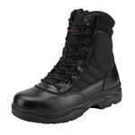 NORTIV8 Militaire tactische werklaarzen voor heren, leren gevechtslaarzen voor motorfietsen,Size 42,Zwart,DESERT