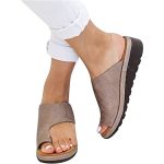 Vrouwen Orthopedische Hallux Valgus Sandalen Wig Comfortabele Dames Slippers met Grote Teen Correctie Open Teen Casual Slippers met Bunion Corrector,B-38(EU)