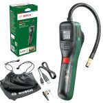 Bosch elektrische fietspomp/luchtpomp/minicompressor EasyPump (3,0 Ah accu, 3,6 volt, automatische stopfunctie, 150 psi, 10,3 bar, led, oplaadbaar via USB-C-kabel, in kartonnen doos)