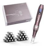 A10 Dermapen Microneedling Pen Professioneel Draadloos met 22 Cartridges en 5 Snelheden - Verstelbare Derma Pen voor Huidverzorging