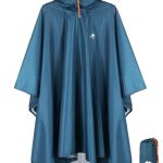 Anyoo Lichte waterdichte regenjas poncho, herbruikbaar, ripstop, ademende multifunctionele regenjas met capuchon, opvouwbare beschermhoes, onderkant, ideaal voor buiten, camping, wandelen, vissen