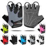 Westwood Fox Fietshandschoenen voor heren, halfvinger handschoenen, antislip, niet-ademend, schokdempend, mountainbikehandschoenen voor mannen, vrouwen, MTB-handschoenen uniseks