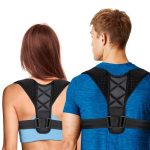 Beste houding corrector dames athlitis Houdingscorrector voor dames en heren, medisch CE-product, schouder- en rugsteun, ademend, verstelbaar, ondersteuning voor rechte rug en schouders, + elastische band en e-book