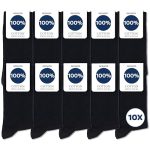Beste sokken heren Occulto Sokken heren 100% katoen 10-20 pak (model: Ingo) 10 Paar | Zwart 43-46
