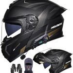 Bluetooth Flip Helm Motorhelm Modulaire Dubbele Vizier Helm Voor Mannen Helm ECE Gecertificeerd Volwassenen Vrouwen Mannen Luidspreker Microfoon Ruisonderdrukking H,L57-58CM
