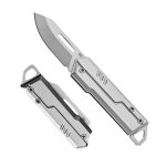 PAYFULLY Mini Zakmes, Klein Inklapbaar Messer van Roestvrij Staal, Sleutelhanger Mes Licht en Compact, EDC Mes voor Buiten, Kamperen