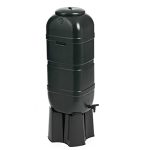 Strata Regentonset, 4-delige voet en regenverzamelaar, 100 l, groen, 36 x 32 x 96 cm