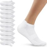 Beste sokken Fullluwaa Sneakersokken voor dames en heren, 6/10 paar, korte halve sokken, katoen, sportsokken, ademend, loopsokken, 43-46 EU