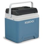 IGLOO IP24 Koelbox 24L – ruime passieve koelbox in Ice Blue, licht, stevig en draagbaar, ideaal voor werk, camping, picknick, outdoor, drankjes en snacks – koelt zonder stroom