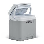 IGLOO IE27 elektrische koelbox, 12V en 230V, 27L – compacte mini-koelkast voor auto, camping, vakantie, boot en festivals – lichtgewicht en draagbaar, met praktisch kabelvak en Eco/Max-modus