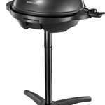 George Foreman Grill 2-in-1 elektrische grill [testwinnaar]: staande grill & tafelgrill (binnen en buiten, balkon & keuken, Ø 44,5 cm, temperatuurweergave, vetopvangbak, 2400W) kogelgrill 22460-56